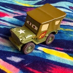 Cars Olive Green Army Jeep Toy - Durable Kids Vehicle